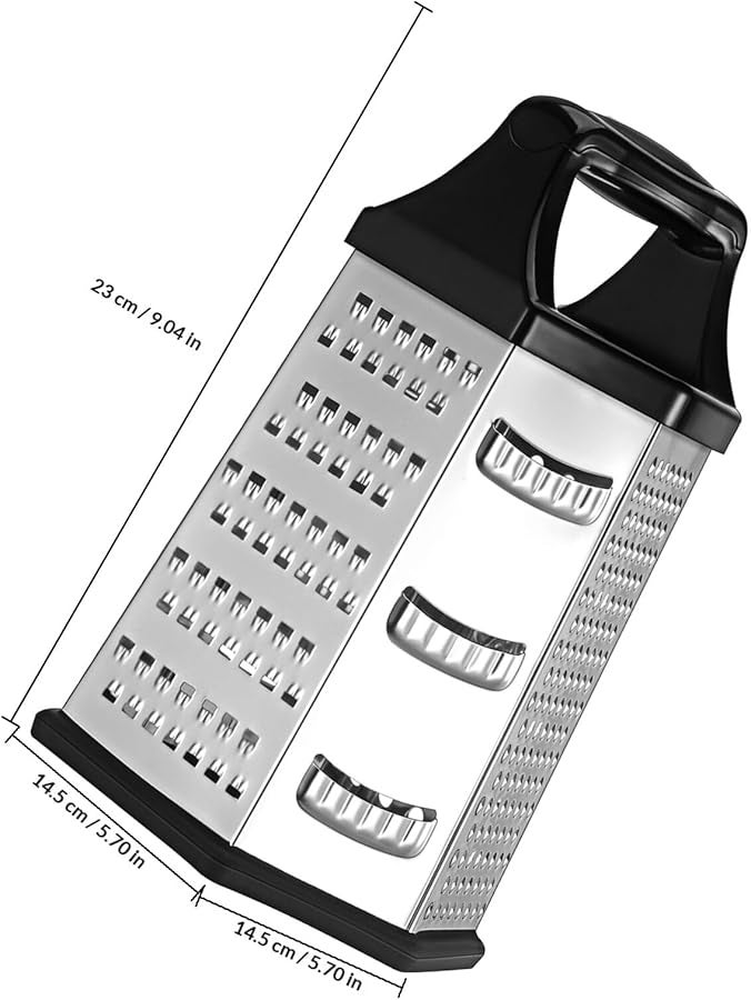 9 Inch Six Sided Vegetable Grater Handheld Slicer Multi Function Food Shredder Cheese Grater - Image 2